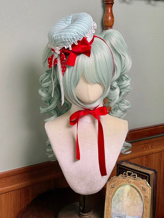 Lolita Green and Sweet Chef Red Mini Hat