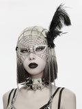 Vintage Silver Gothic Masquerade Mask for Style - Punk Rave