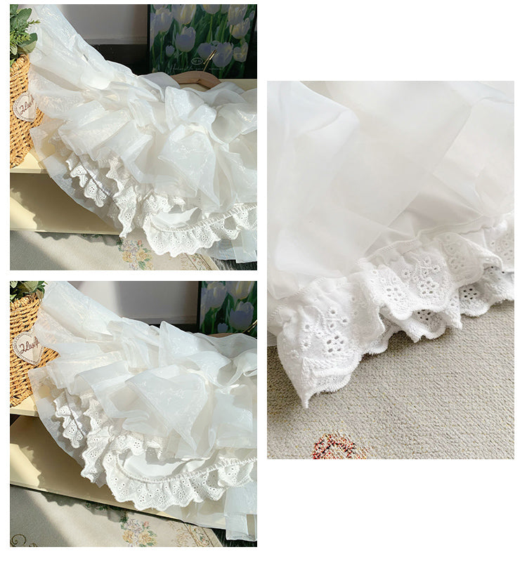 White Bloomers Lining Petticoat - With PUJI