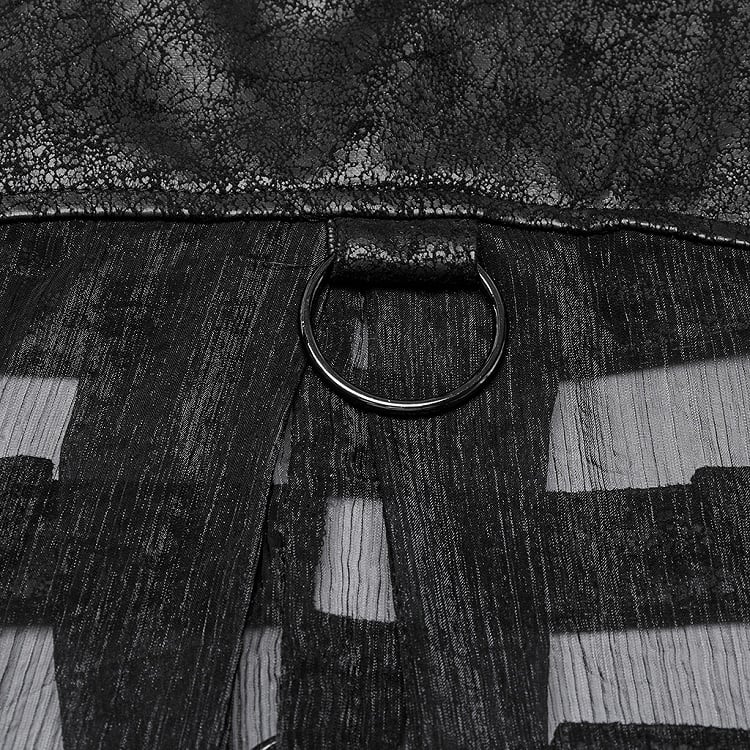 Black Punk Hollow Skeleton Personalized Vest