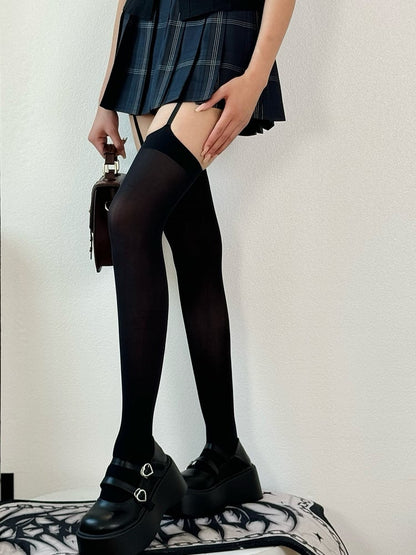 Glamorous Stockings Strapshalter Schwarz/Weiß