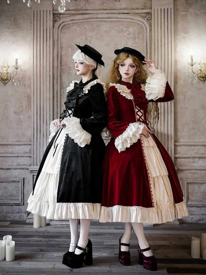 Jabot / Black Bowtie Red