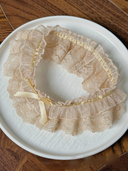 Champagner Choker / Silber SchwarzGold