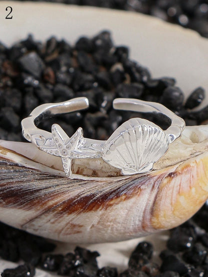 Stern/Muschel 3 Optionen Y2K Bittersüßer Ring