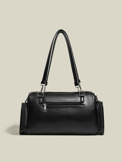 4-Color Transparent Window Ita Crossbody Bag Buckle Side Pockets