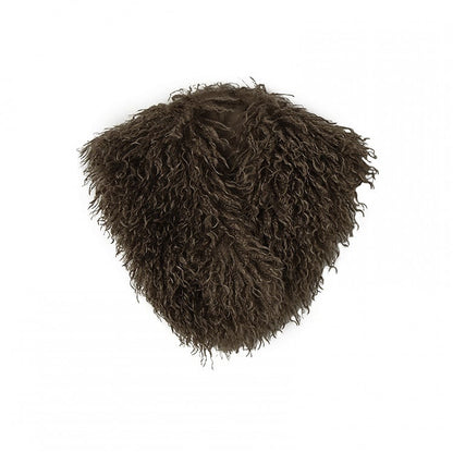 Black Coffee Faux Fur Collar