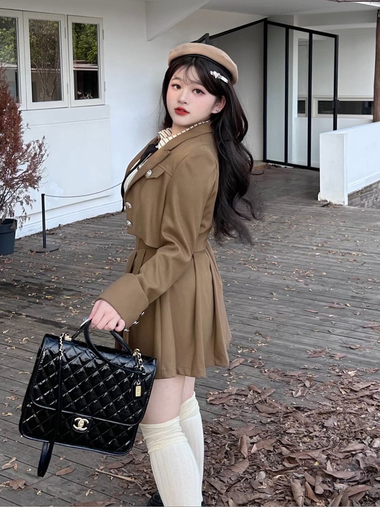 Kaffee - Größe Hosenträger Taille Preppy High Plus Rock Overalls