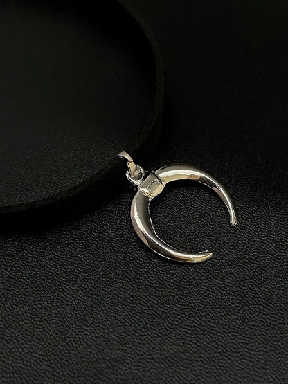 Moon-Adorned Silver Minimalist Choker - YSHXS
