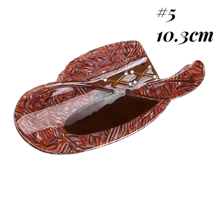 Western Town Life Inspired Hair Claw Clip