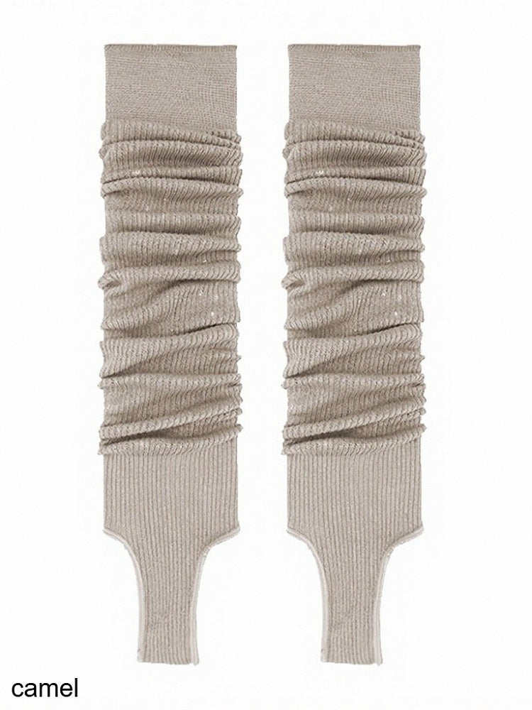 Minimalist Ribbed Ruffle Leg Warmers in 7 Colors - ModaSwings