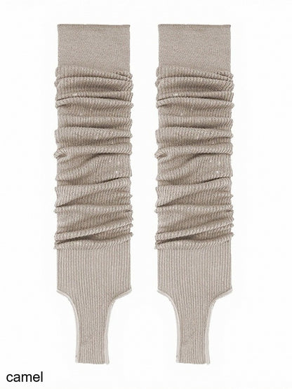 Minimalist Ribbed Ruffle Leg Warmers in 7 Colors - ModaSwings