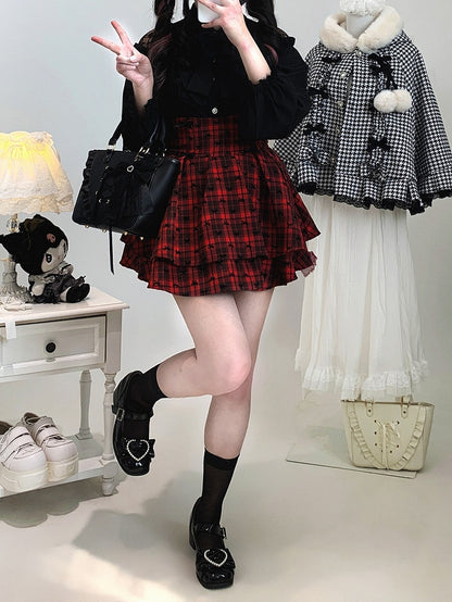 Blouse Bow Kei | Jirai Tie Lace with Shoulder Detachable Cut-Out