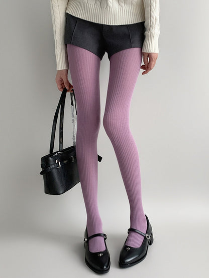 Tights Fine (9 Ribbed Colors)