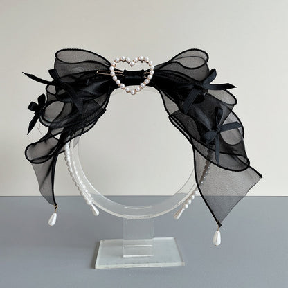 mit Drop Heart Options KC – Bead Large Lolita Color 6 und Center Accents Bow Tulle