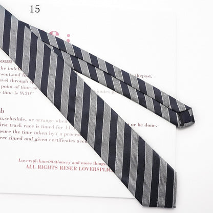 Neck 17 Options Tie Pattern Uniform JK Striped