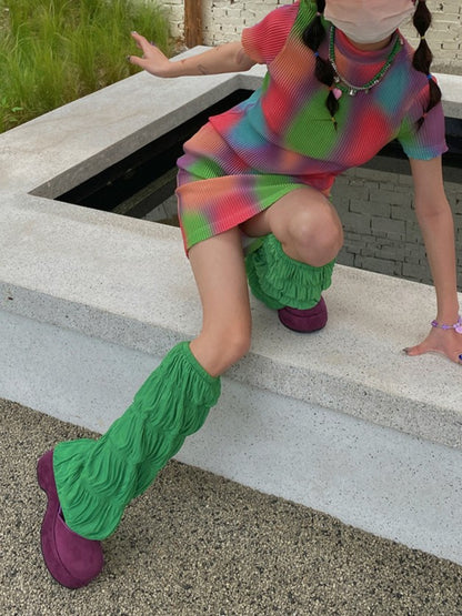 4 Color Options Loose Flared Leg Warmers