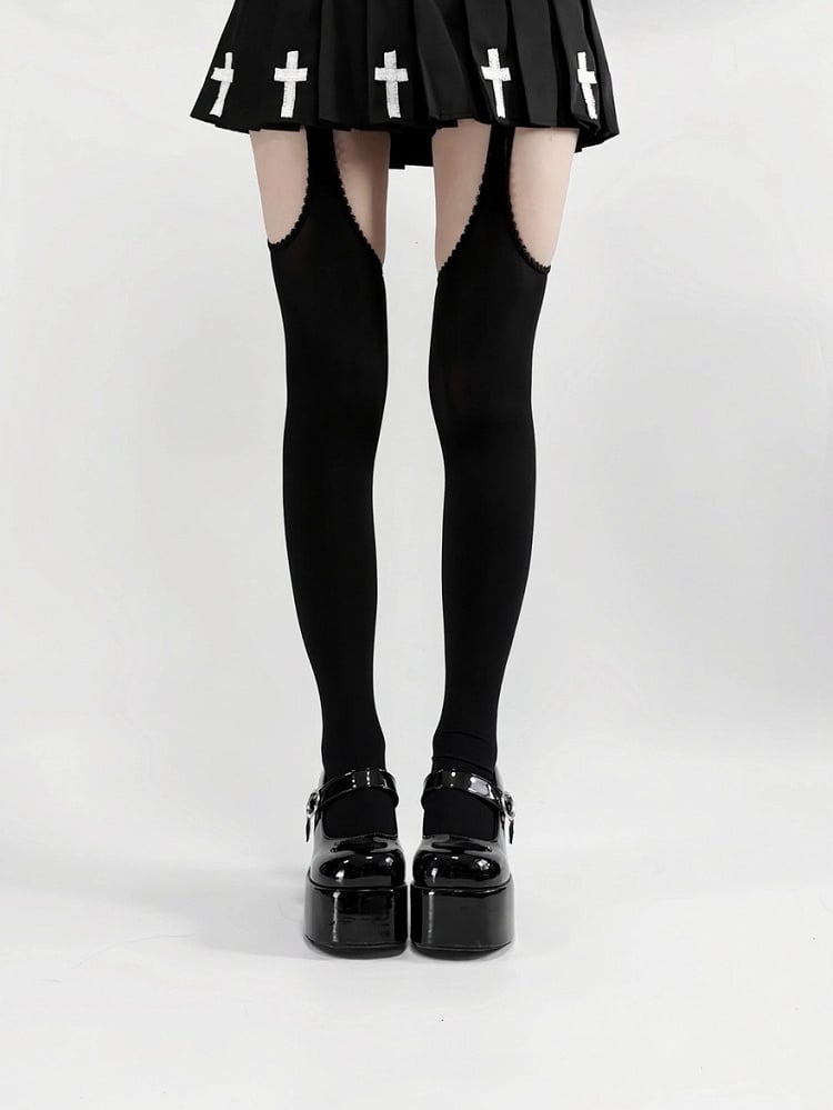 Collants minimalistes à découpes - Île d'Alcatraz