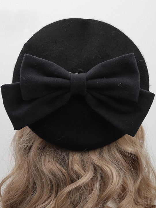 Bowknot Beret With Lolita Options Color 12 Detachable