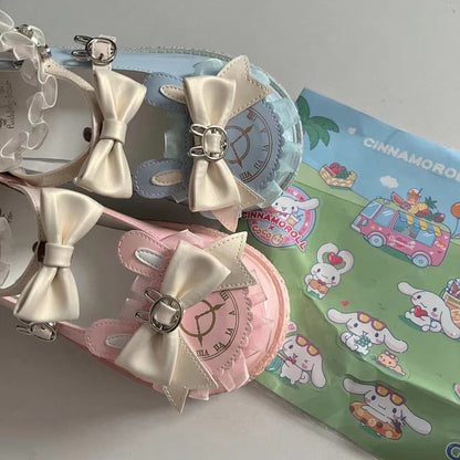 Pudding Bear Lolita Cream Sole Round Toe Flat Shoes – Cute JK Style | ShiGuangAiSiTu