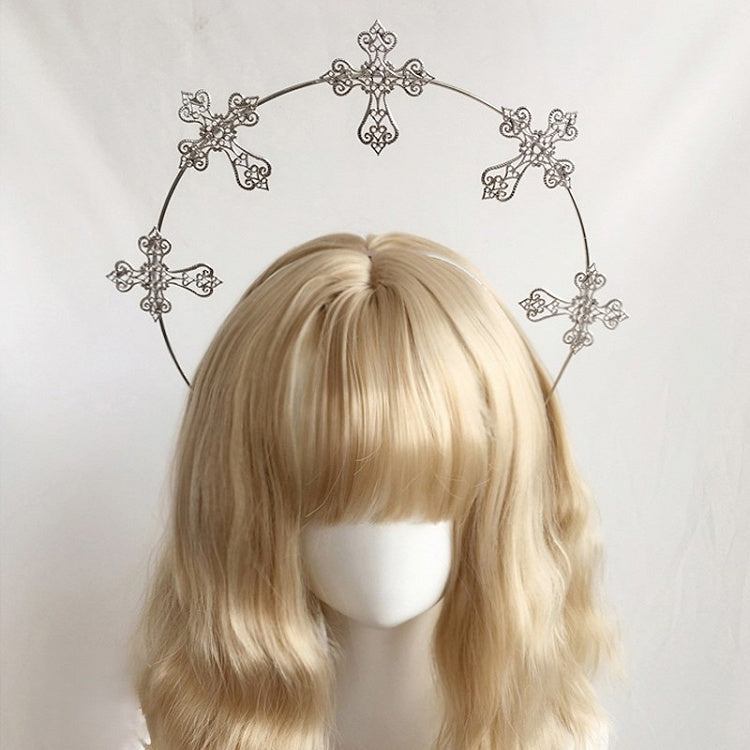 KC Halo Cross Metal Colors Details Gold/Silver with