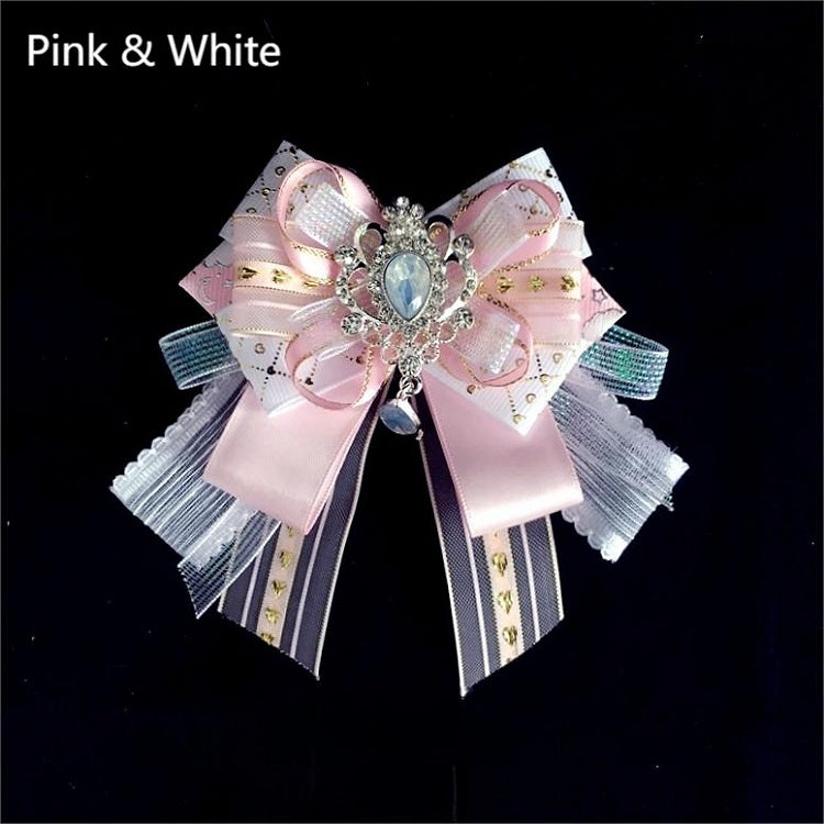 4 Bow Hairclip Options Decorated Rhinestone