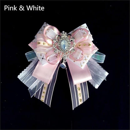 4 Bow Hairclip Options Decorated Rhinestone