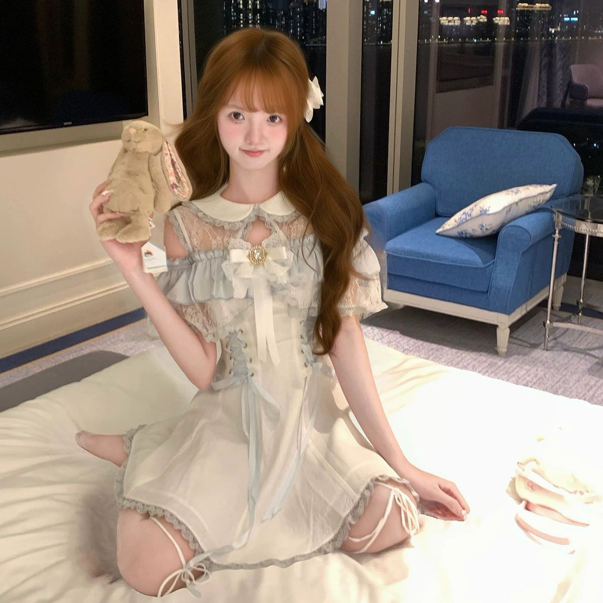 Miziya French Sweet Off-Shoulder Dress - Nana Style