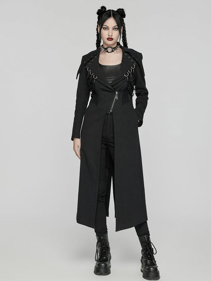 Black Visual Heavy-processed Punk Coat