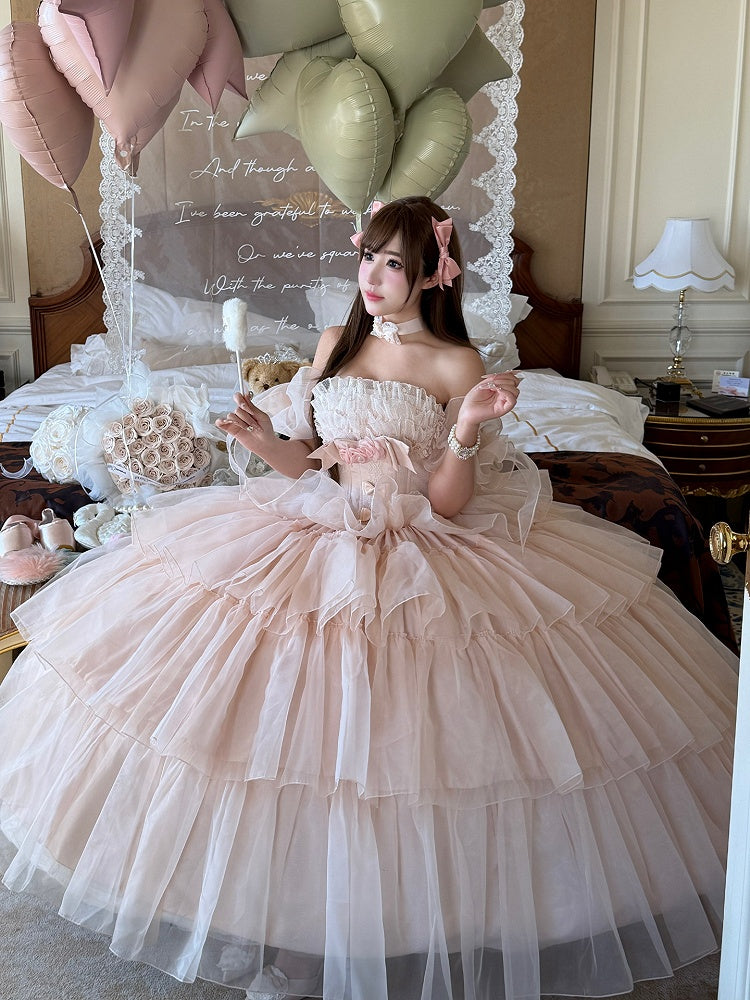 Pink Tulle Bowknot Arm Sleeves for Sweet Looks - Diamond Honey