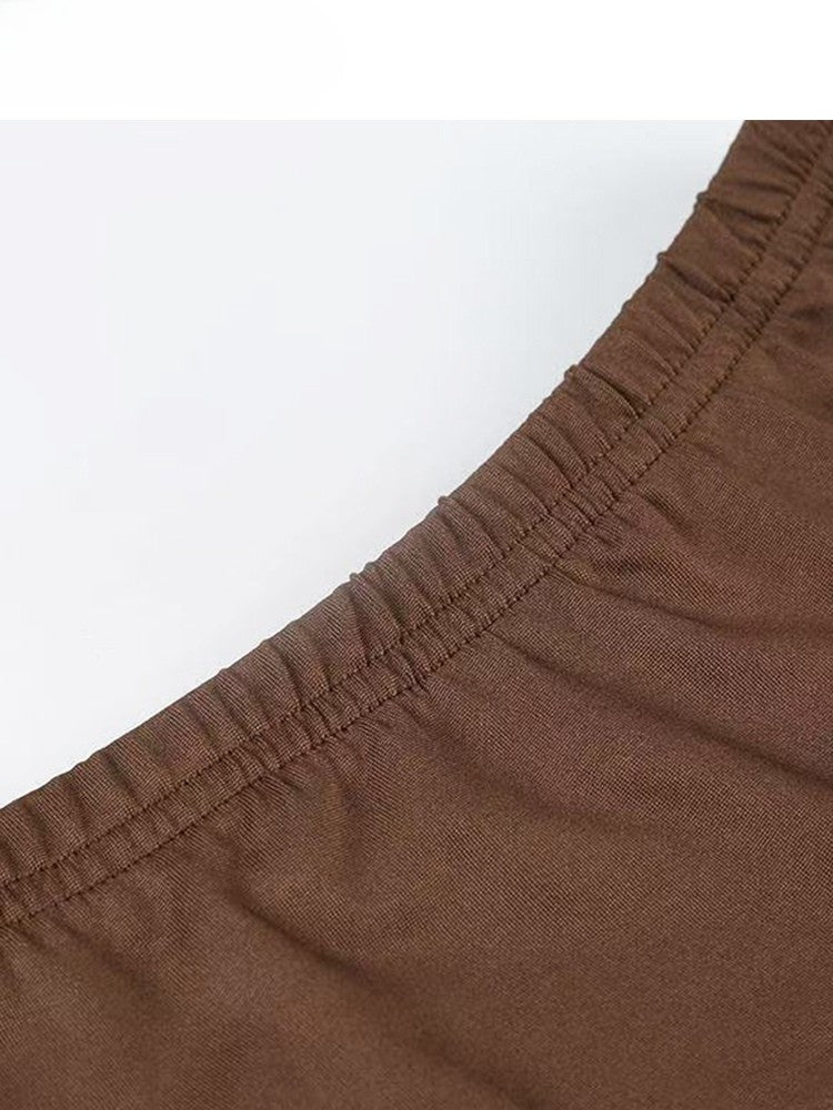 Design Print Millard Fashion Asymmetrischer Saum Lila + Kleid Cami