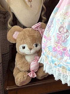 Coffee Adorable Mouse Plush Bag Light