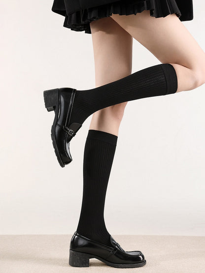 Colors) Warm Slimming Vertical Stockings Rib (6