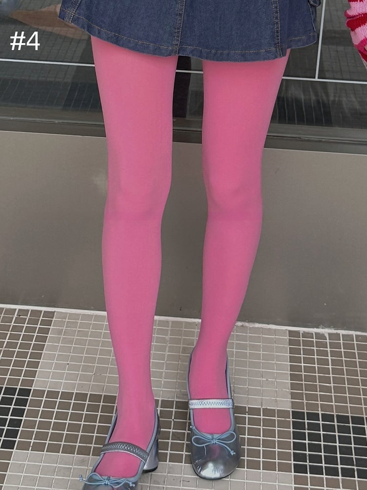 9つのオプション 100D 厚手タイツ