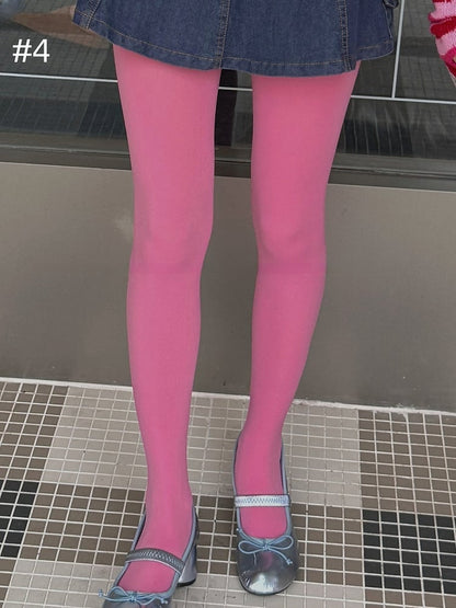 9つのオプション 100D 厚手タイツ