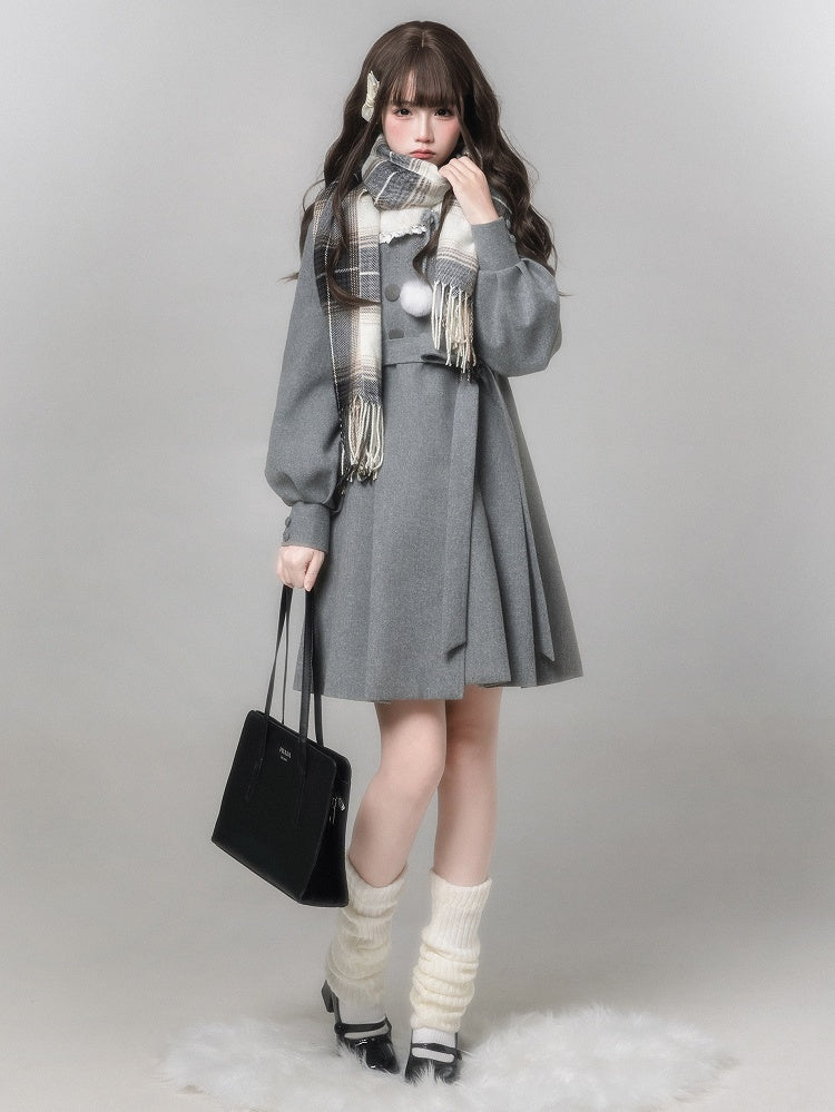 Aesthetic White Scarf Black Gray Fringed