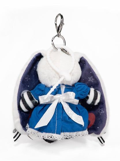 Guro Embellishments Rabbit Scar Kawaii - White Blue Keychain