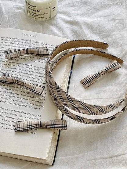 Retro Checkered Hair Accessory - Lalacita