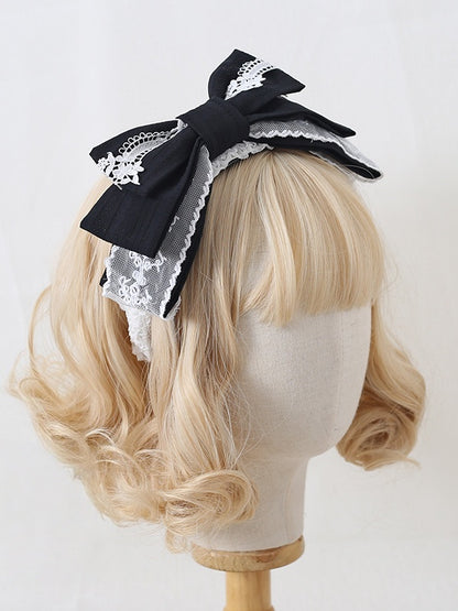 Off Center 10 Multi-Layer Graceful Lolita KC Colors Lace - Bowknot