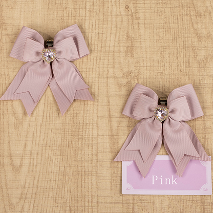 with Shoe Heart Kei Colors Layer Accent Clips 3 Double Jira Rhinestone | Bow