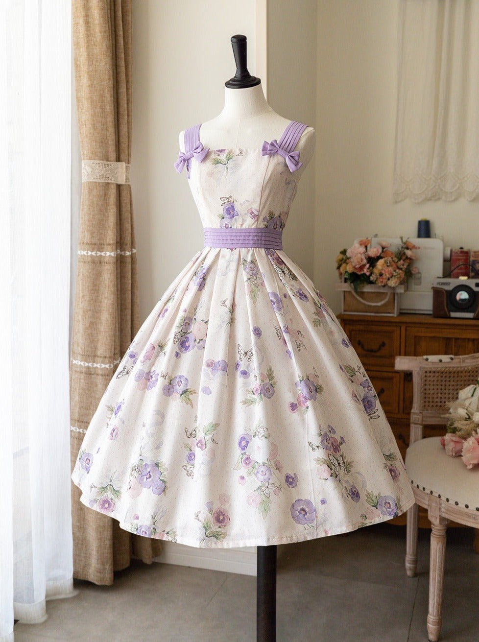 Lolita Blumenkleid Retro