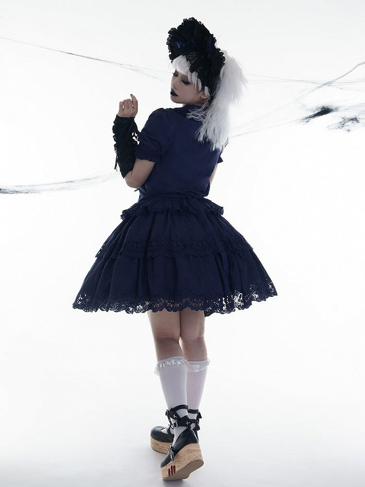 Elegant Multilayer Ruffled Floral Embroidery Skirt - Miss Point