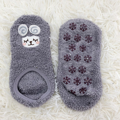 3 Colors Cute Lamb Pattern Warm Anti-Slip Socks