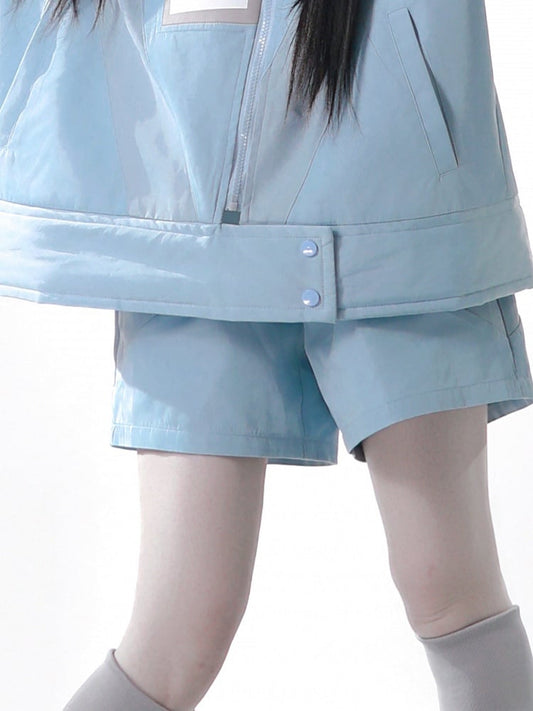 Techwear Kaiwai Cyberpunk Tenshi Shorts Blue