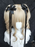Detail Hairclips Clearance-Black Bowknot