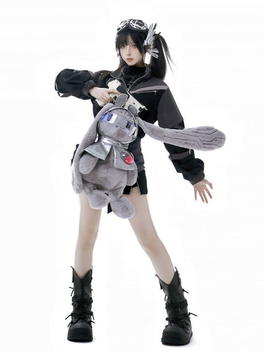 サイバーパンク サイバーバニー シルバー ぬいぐるみバニーバッグ / ぬいぐるみ