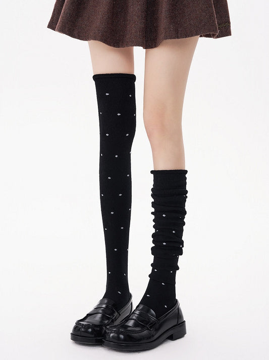 Detail with Polka Dot Stockings 70cm 4-Color