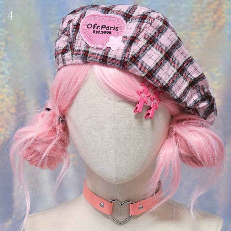 Plaid 13 Hat Pattern Options Beret