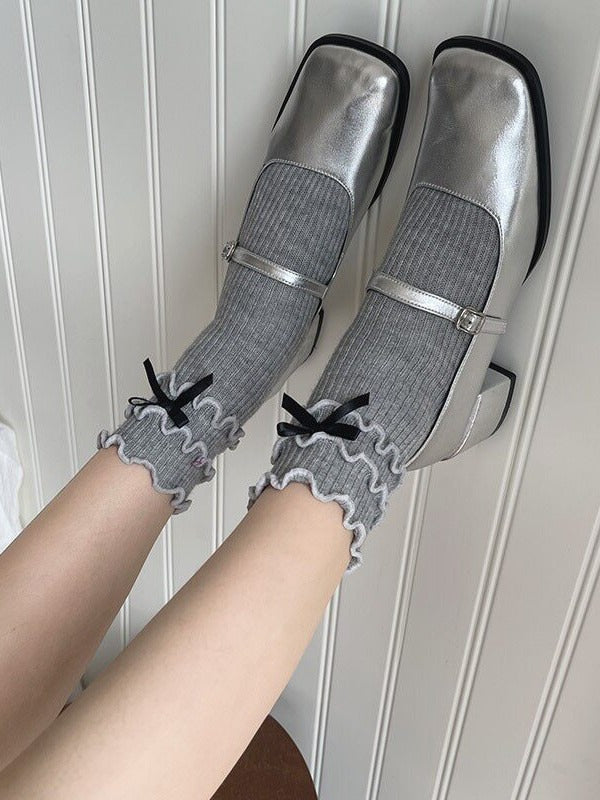 5 Style Ear and Socks Lolita Wood Wool Design Bow Butterfly Colors with