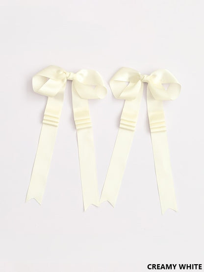 18 Long Ribbon Satin Lolita Options Bowknot Hairclip Color