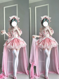 Cheshire Cat Kawaii Pink Cosplay Lolita Dress - Zhuazhua Box